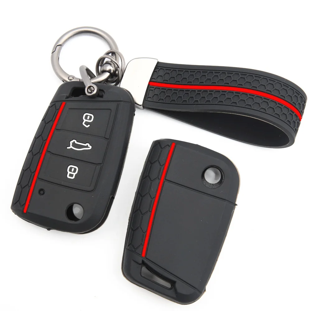 Remote Key Protector With Lanyard For Volkswagen Golf 7 Golf VII Golf 7 Variant Reliable Protection Anti Scratch Secure Durable