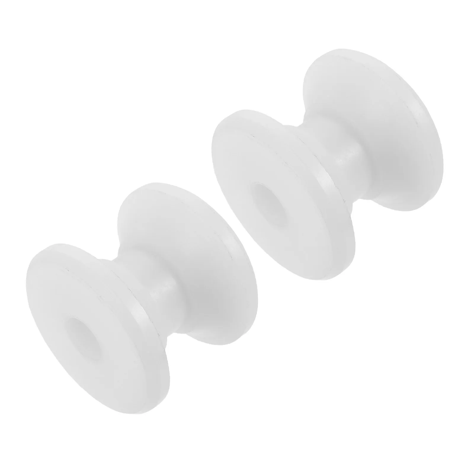 

2Pcs White Nylon Boat Anchor Roller 2.4x2.4x2.2 Inch Heavy Duty Marine Bow Roller Replacement Wheel for Yacht Kayak Boat Anchor