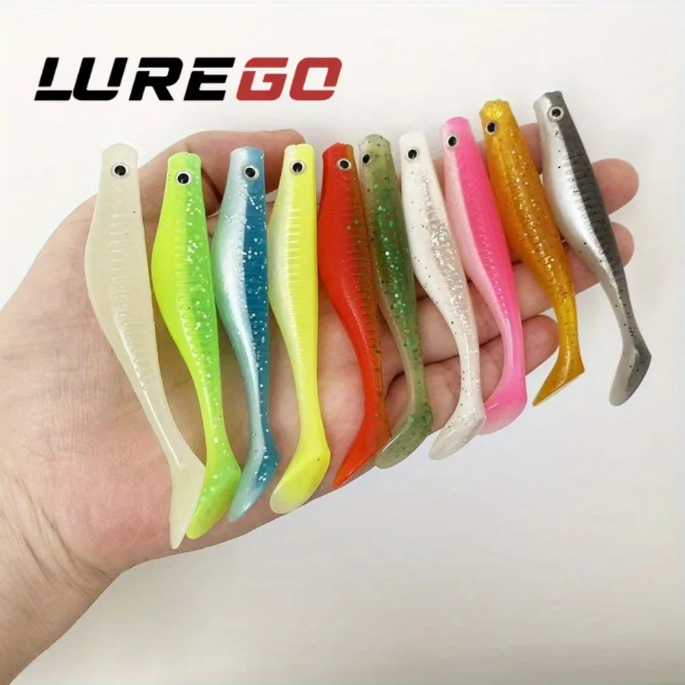 

5 шт. Всесезонная приманка T-Tail 9 см/5,5 г, стабильное плавание и медленное тонущее погружение, дальнобойная приманка, реалистичная искусственная приманка для басса