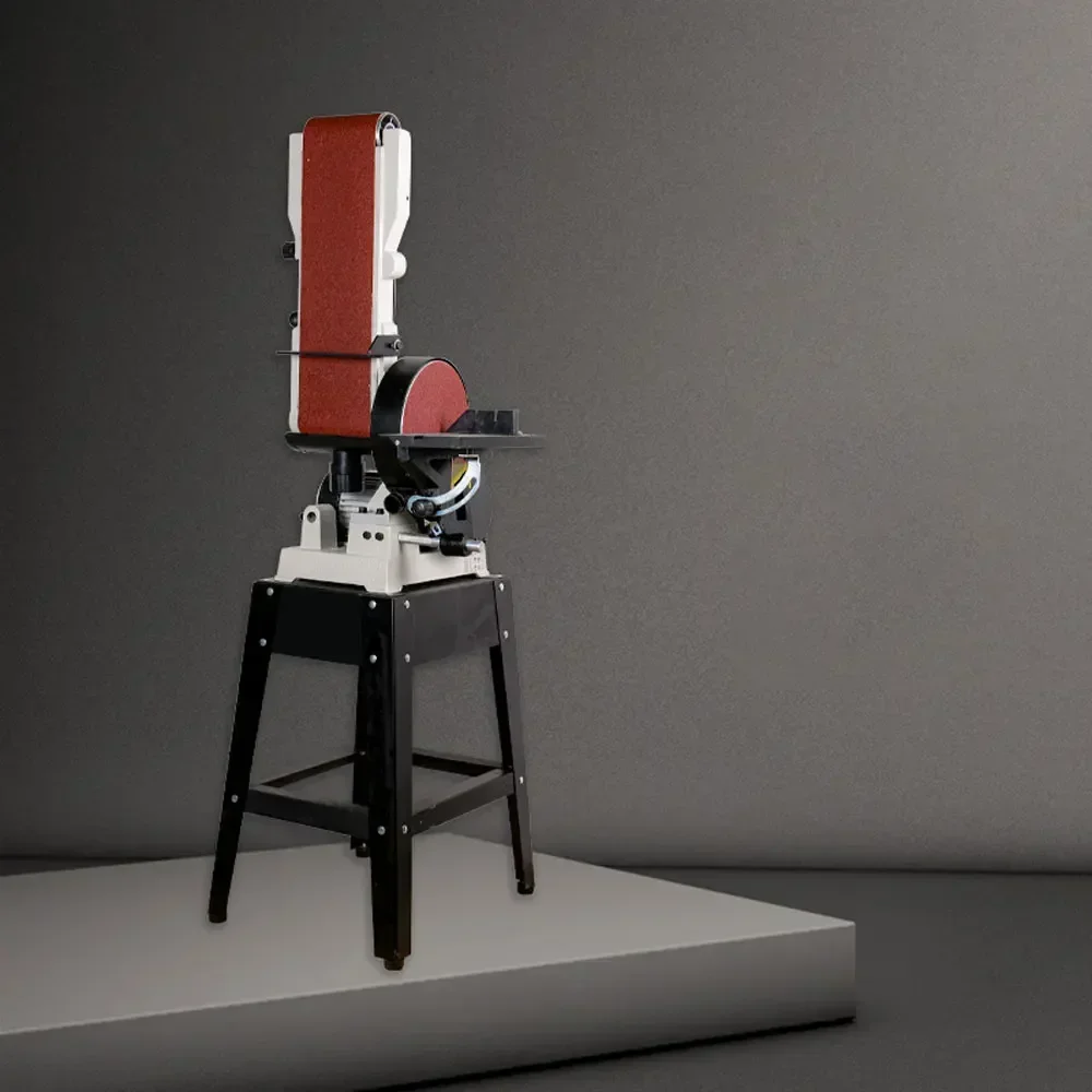 Sandbelt Machine Sandpaper Machine Vertical Woodworking Sandbelt Polishing Machine Electric Polishing Desktop Sanding