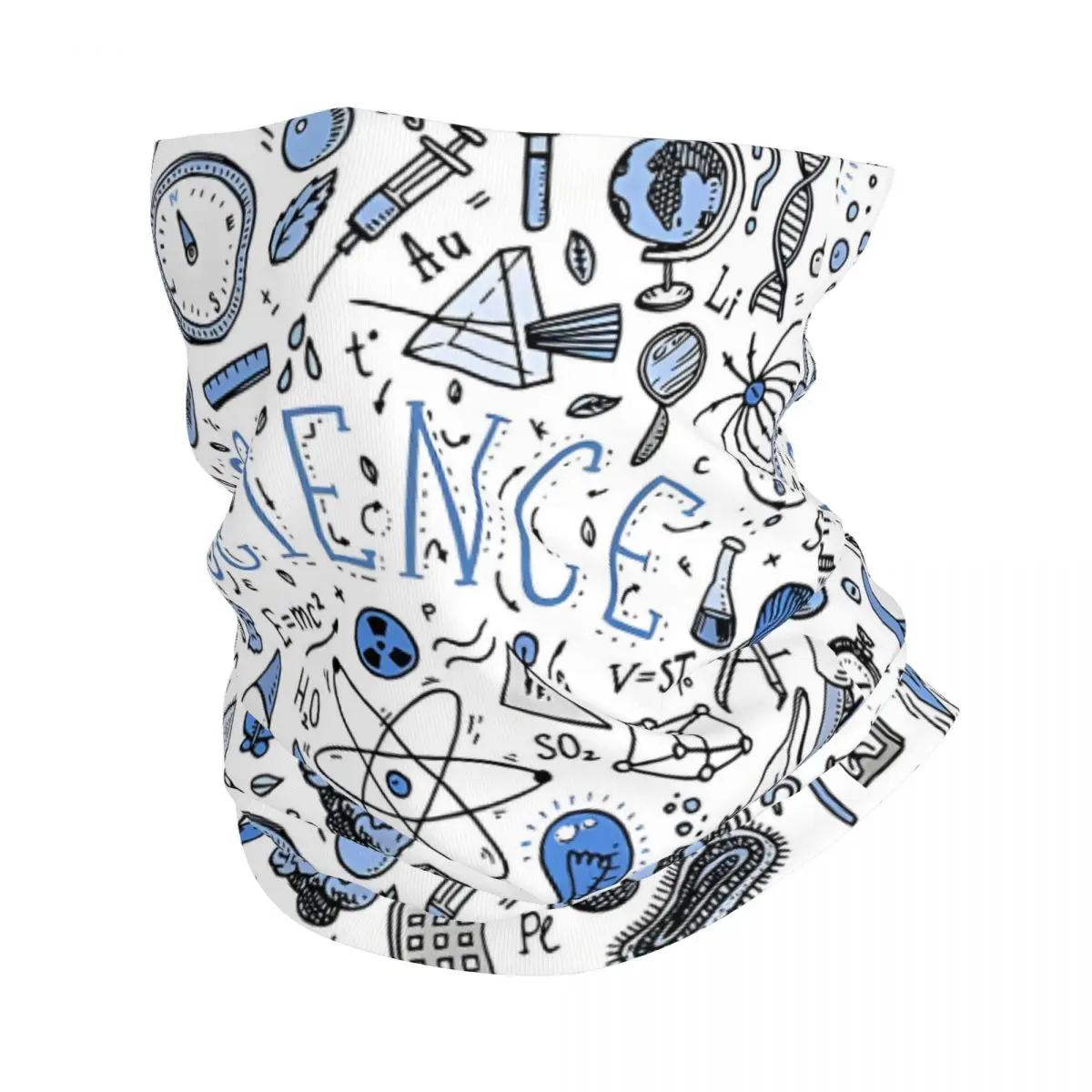 Amazing Science Bandana Neck White Scarf Multi-use Headwear Fishing Unisex Adult Winter