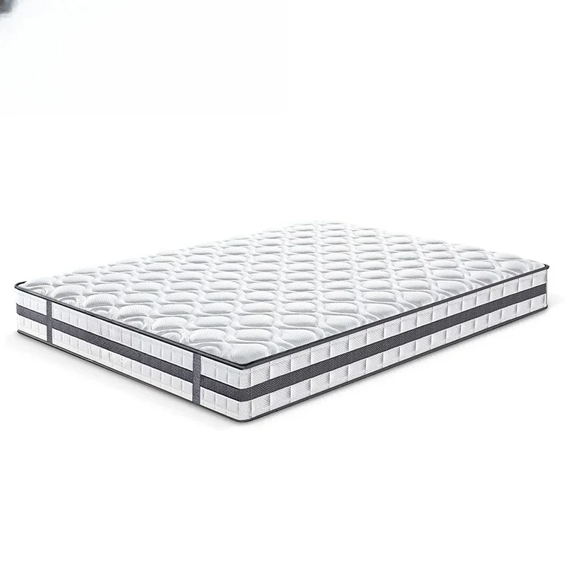 

Independent spring latex mattress, hotel homestay jute brown, hard spine protection, removable fabric