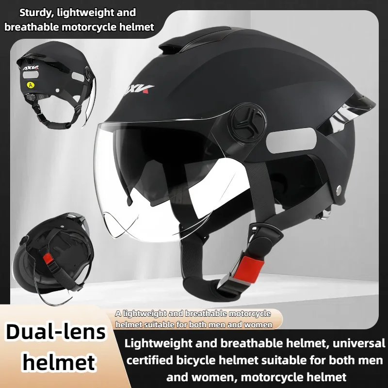 

Lightweight Breathable Motorcycle Helmet Unisex Certified Bicycle Helmet Safety Helmet for Men Women Bicycle Motorcycle Riding