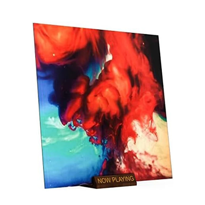 حامل سجل الفينيل للألبومات ، شاشة خشبية ، حوامل تخزين ، ملحقات الغزل ، اللعب الآن