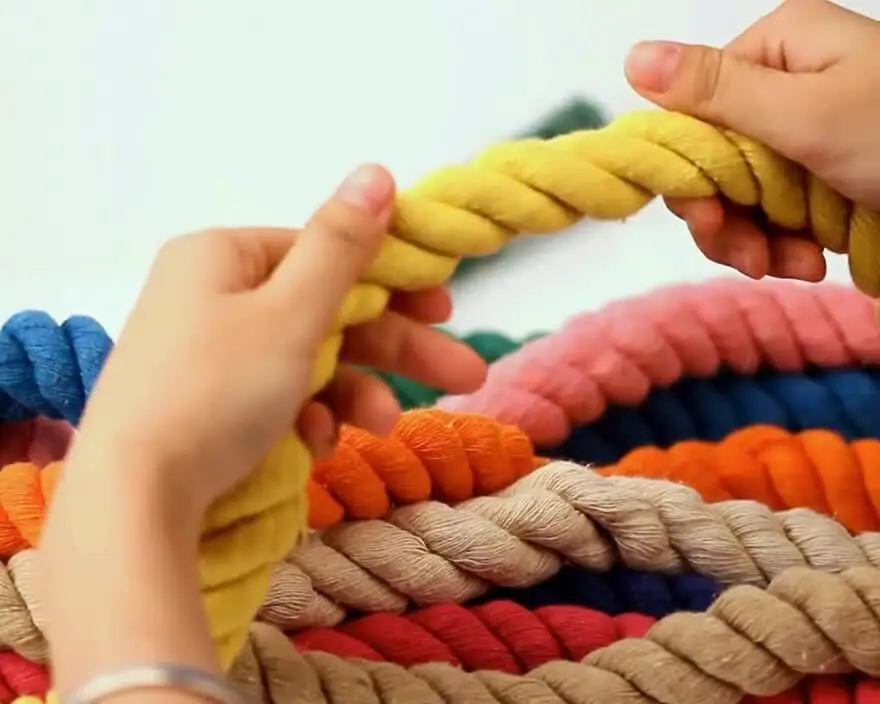 Cotton Cord Thick Twisted Rope Handmade Accessories Decorative DIY Craft Decoration Rope Cotton Cord for Bag Drawstring Belt