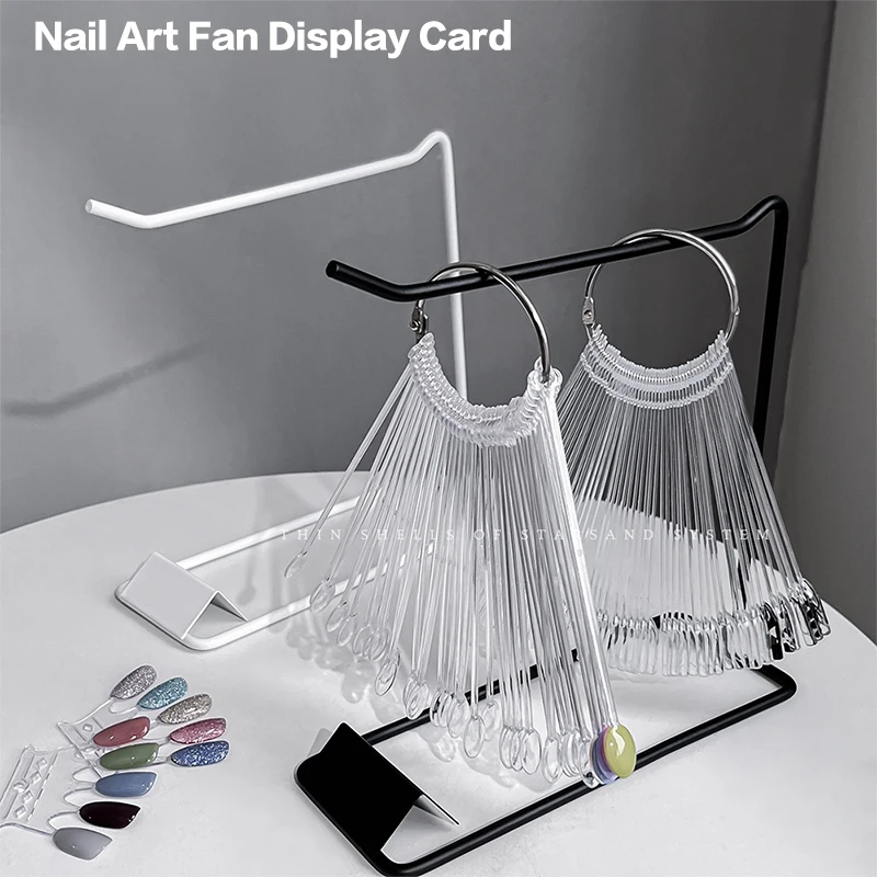 False Nail Art Color Card Display Stand Gel Polish Template Nail Art Tips Sample Stand Nail Polish Practice Shelf Manicure Tools