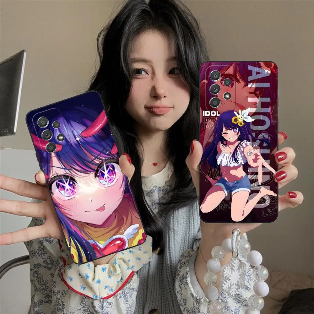 Anime Oshinoko AI Hoshino Phone Case for Samsung Galaxy A56 55 54 53 52 51 36 35 34 23 16 15 5G Colorful Cover Cover Cellphones