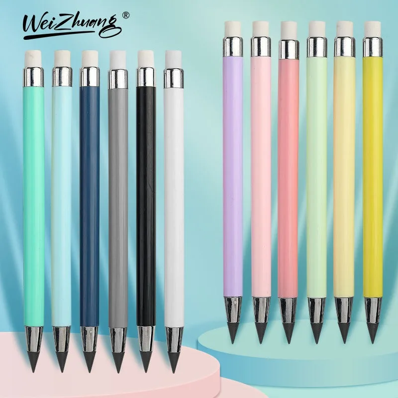 1/12pcs Set Infinity Pencils No Sharpening Eternity Pencils No Ink Kawaii Unlimited Pens Art School Office Supplies Stationery