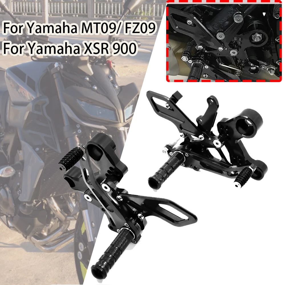 MT FZ 09 Moto Pedane Pedane Pedane Pedali Per Yamaha MT-09 MT09 FZ-09 FZ09 2013-2017 XSR900 XSR 900 2013-2016