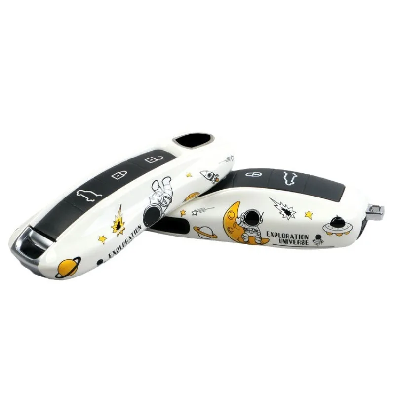 For Porsche  Macan/Panamera/718/Cayenne/911 Astronaut Key Case Protective Cover Car Key Modification Protective Case Suitable
