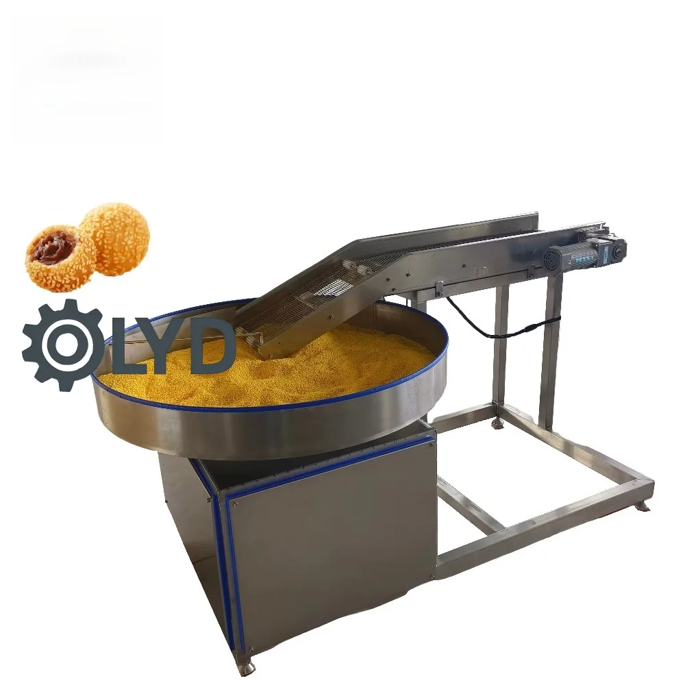 Automatische Rotations-Sesamüberzugsmaschine für Obst, Gemüse, Nüsse und Brotkrumenüberzug