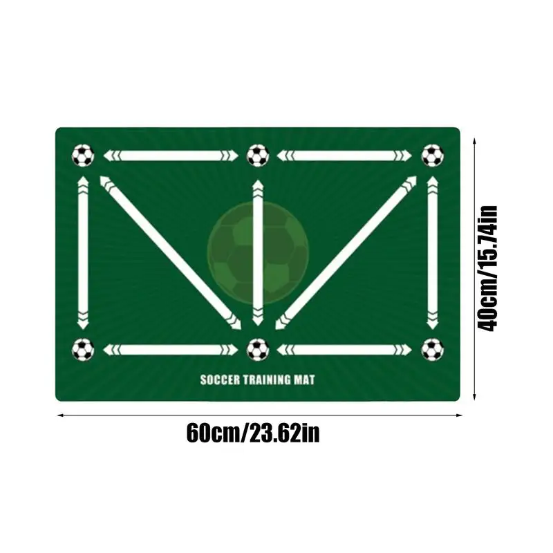 축구 발판 훈련 매트, 미끄럼 방지, 조용한 축구 훈련 매트, 안전한 휴대용 민첩성 훈련 장비