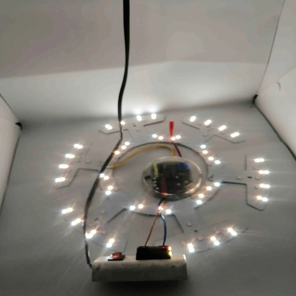 Smart LED Lamp Chip Beads 36WX2 LED Module DIY Ceiling Light Board Remote control RGB+WW+CW Dimming