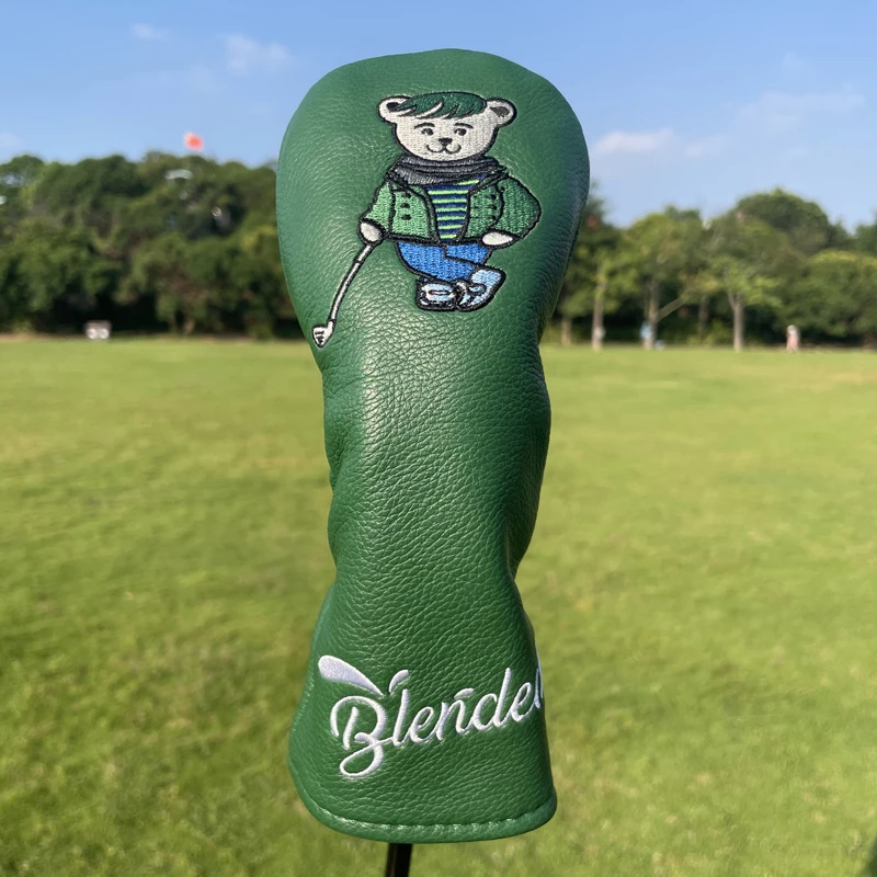 Cute Bear Golf Club Driver Fairway Woods Hybrid Ut Headcover Sports Head Protect Cover