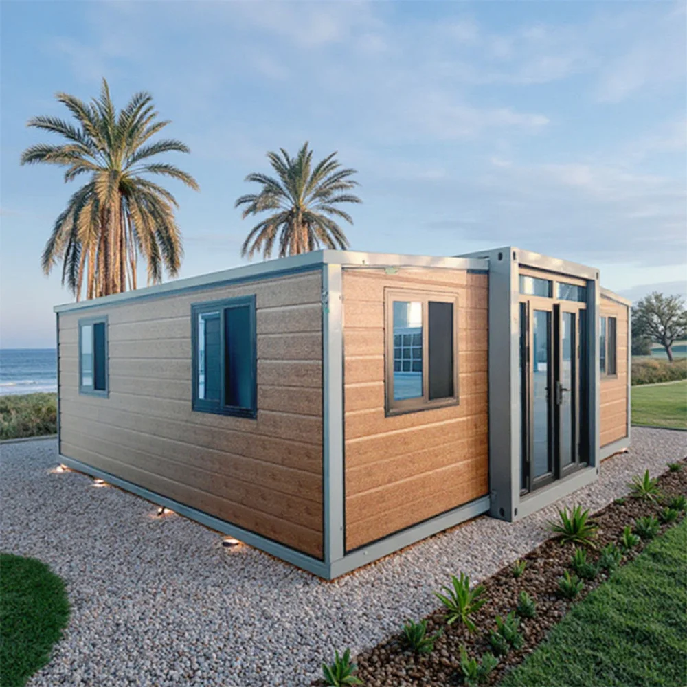 

Современная сборная вилла. Легкая стальная конструкция. Модульные домики. Сборные домики с рамой. Стальной вилла. Контейнерный дом.