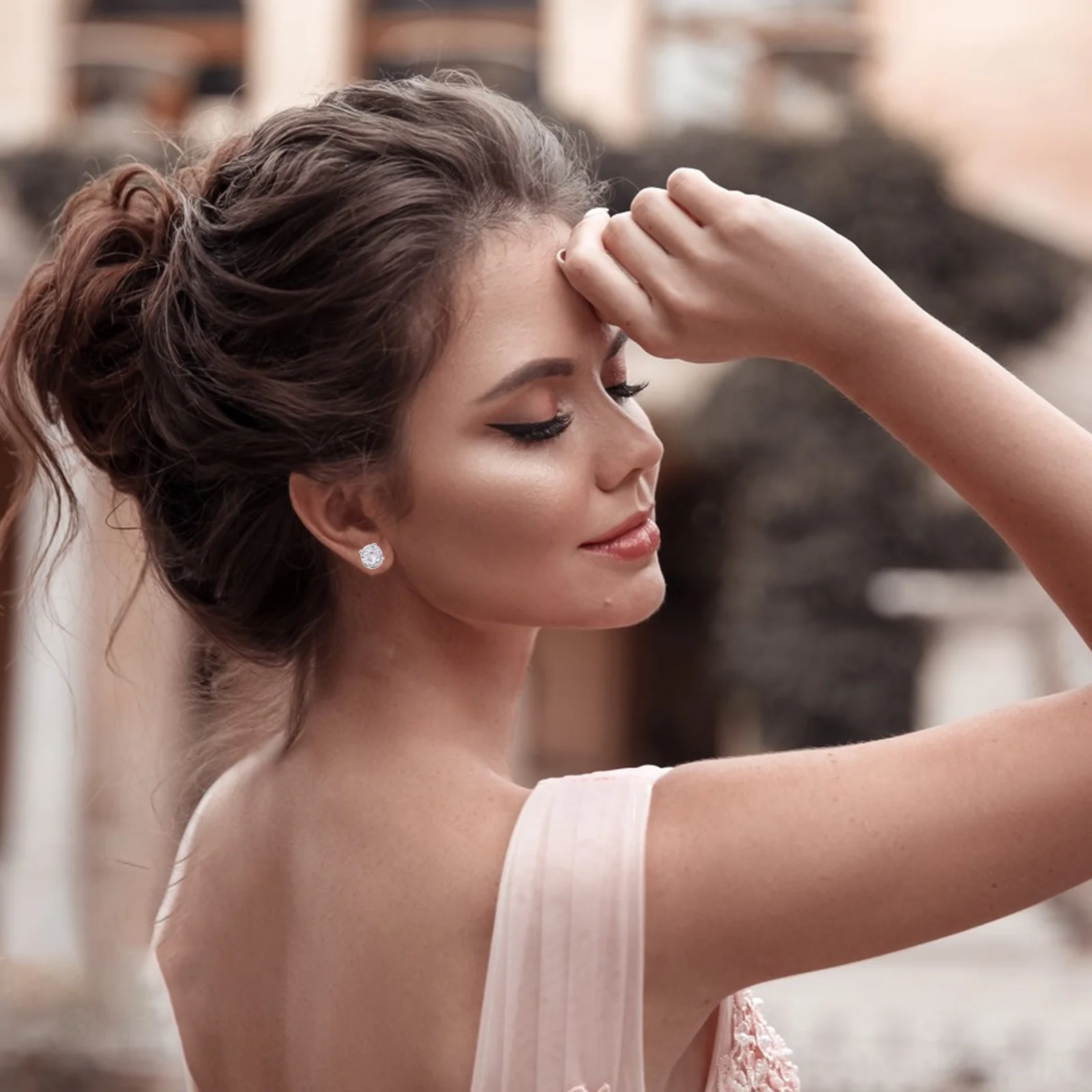 

6Pcs Zircon Stud Earrings Exquisite Creative Cartilage Earrings Stainless Steel Ear Studs Men Trendy Gift Choice