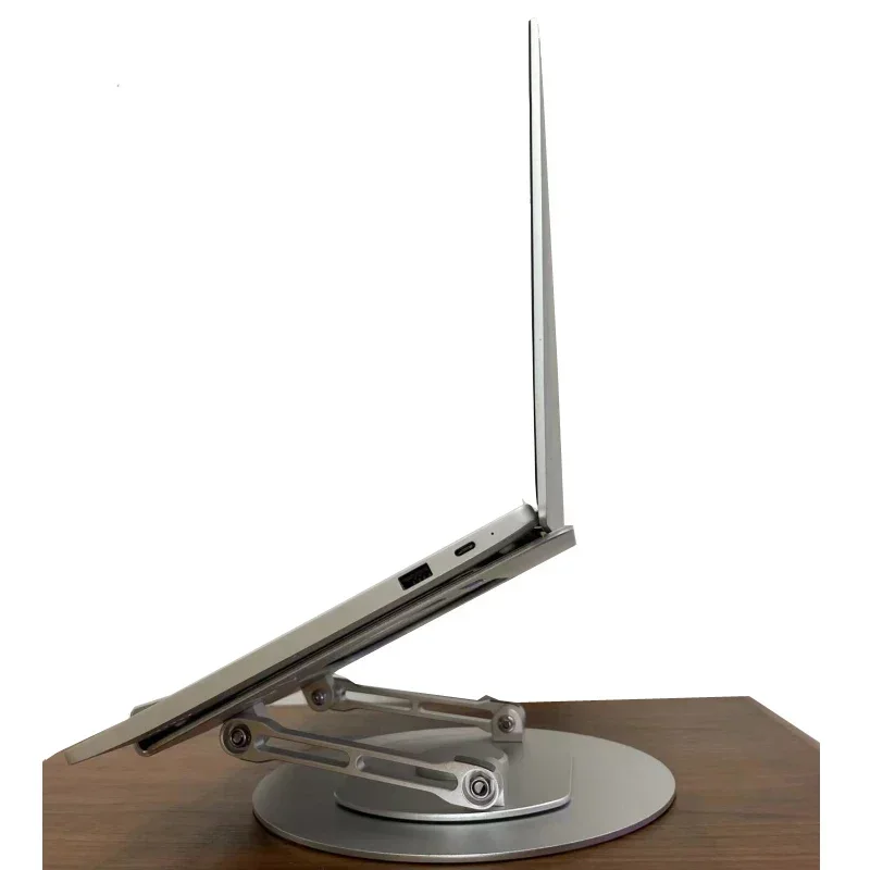 

Adjustable Standing Laptop Desk Stand Portable Aluminum Laptop Stand with Dual Cooling Fans Suitable for Bed Sofa