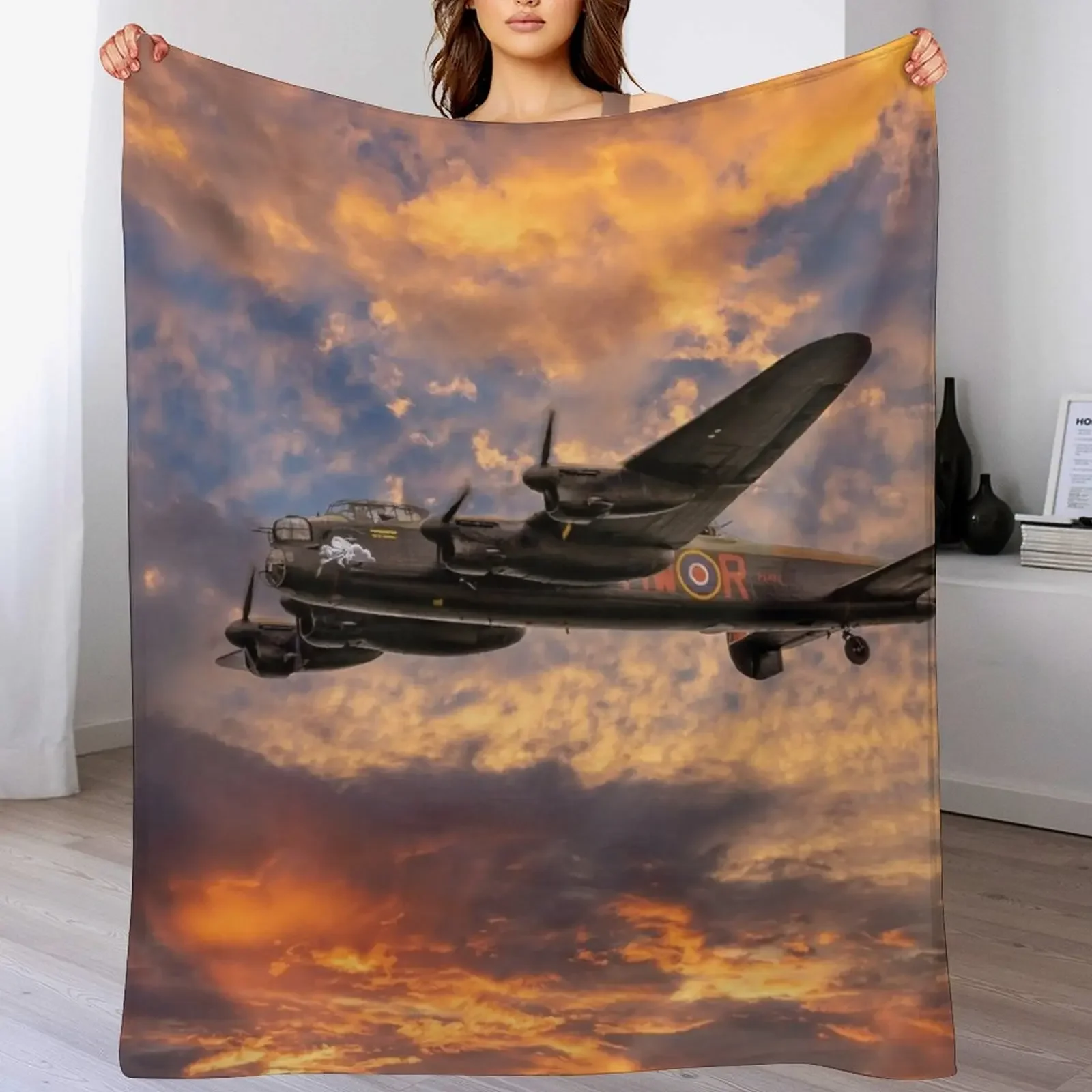 

Avro Lancaster Bomber Throw Blanket Thermal Blankets For Bed for sofa Comforter Blankets