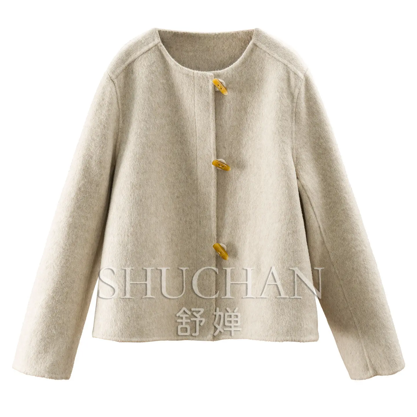 Foreign Trade Including Wool Handmade Double-sided Coat Short Coat Women's 93L9  Coats and Jackets Women