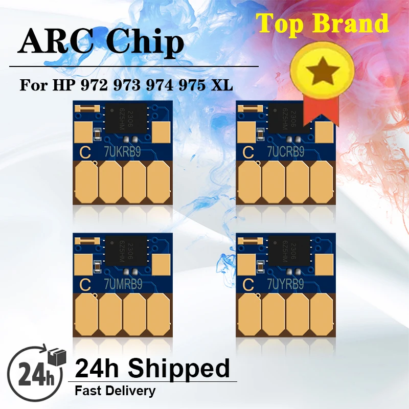 New ARC Chip For HP 972 973 974 975 972X 973X 974X 975X CISS For PageWide Pro 352dw 377dw 452dn 452dw 477dn 477dw 552dw Upgraded