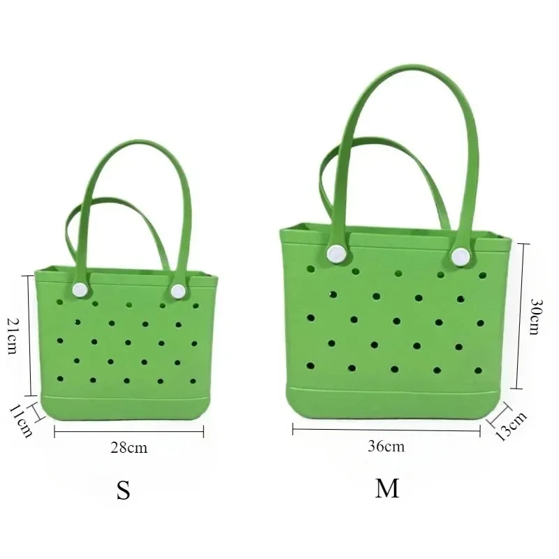 EVA Waterproof Large Tote Bag for Women Multi-Functional Beach Handbag Fashionable Leisure Storage Bag for Travel or Daily Use