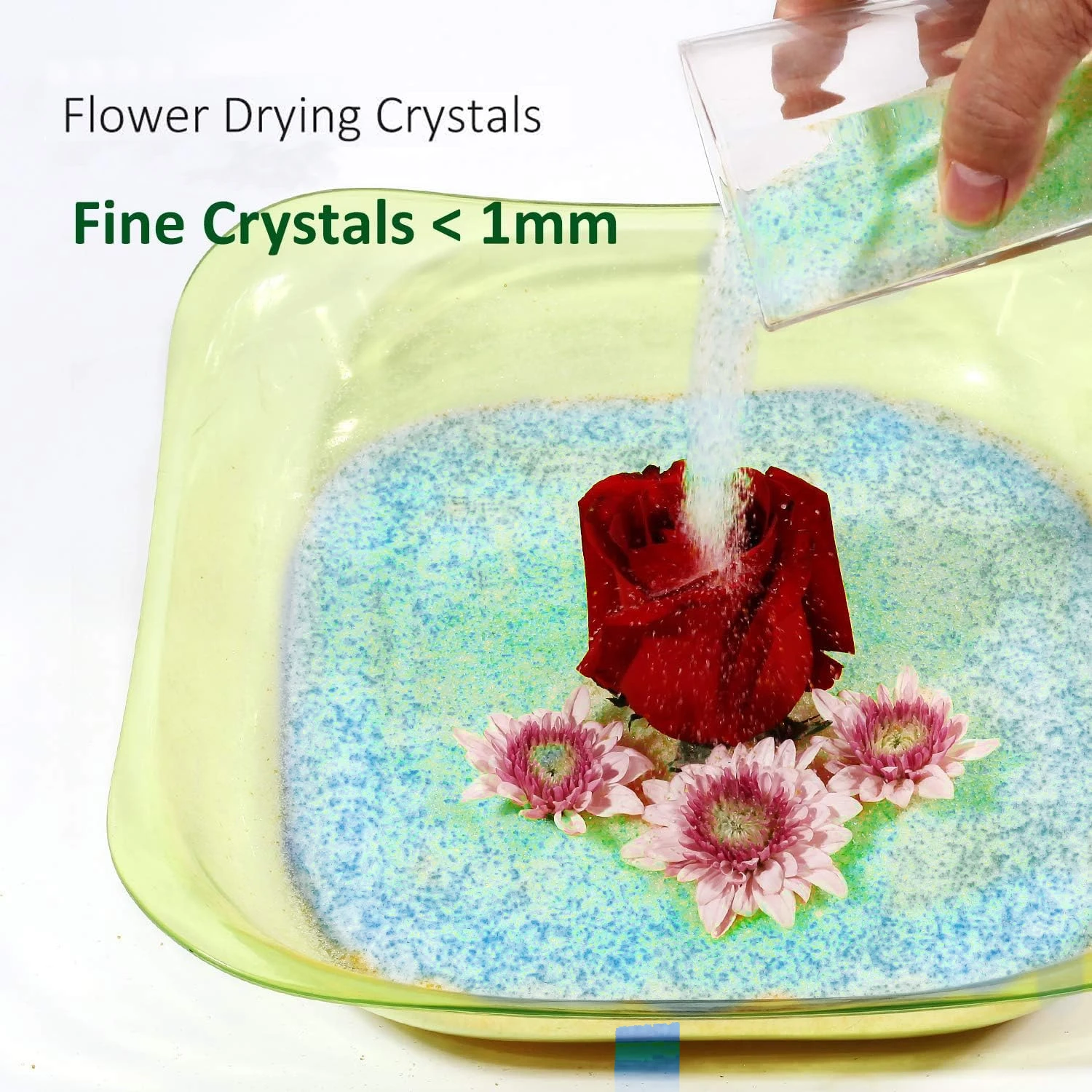 Reusable Silicone Flower Desiccant DIY Dried Flowers Making Preservative Color Indication Powder Crystals Rose Bouquet Preservat