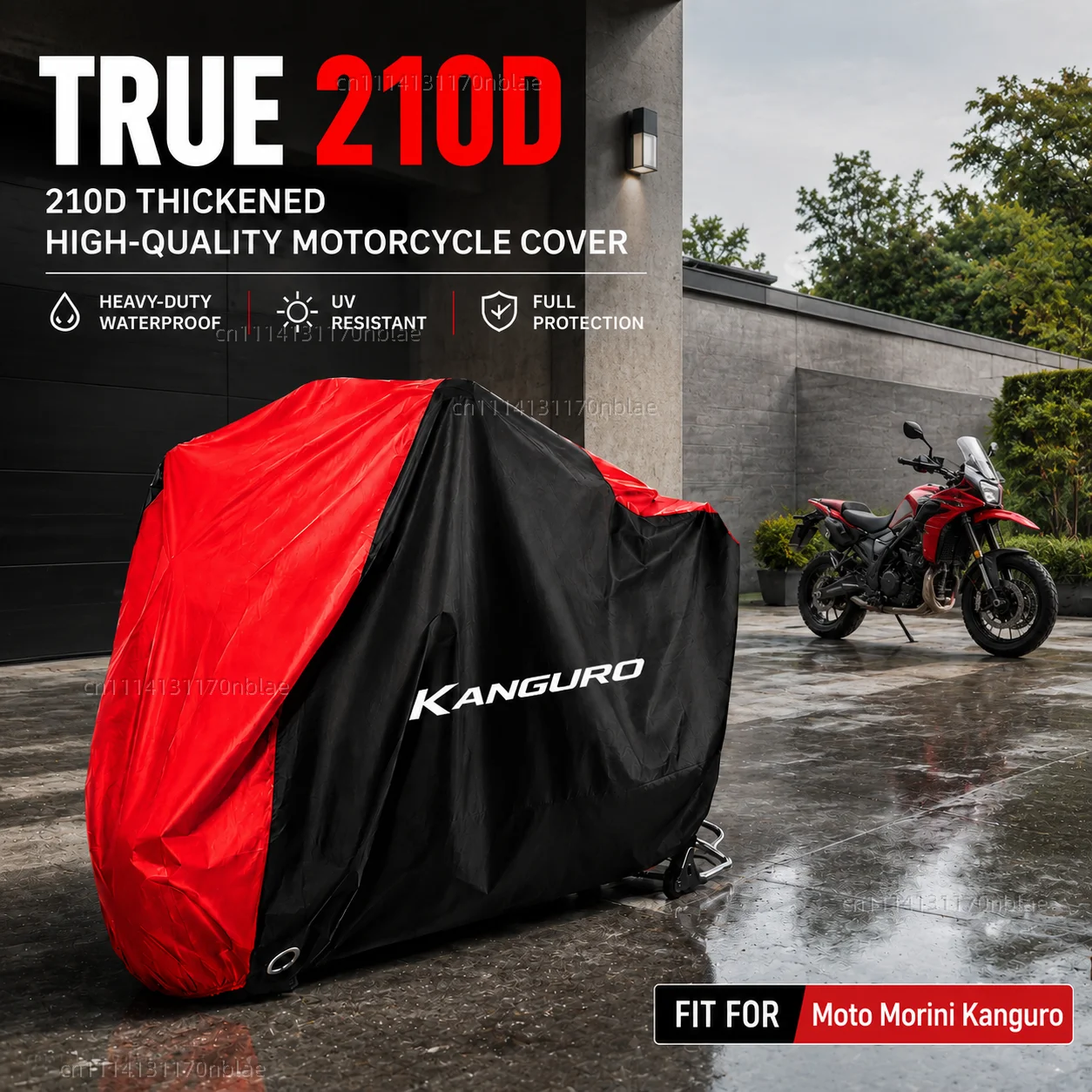 For Moto Morini Kanguro 1983-1990 210D Motorcycle Cover Waterproof Fabric All Season Dustproof UV Protection Moto Rain Cover
