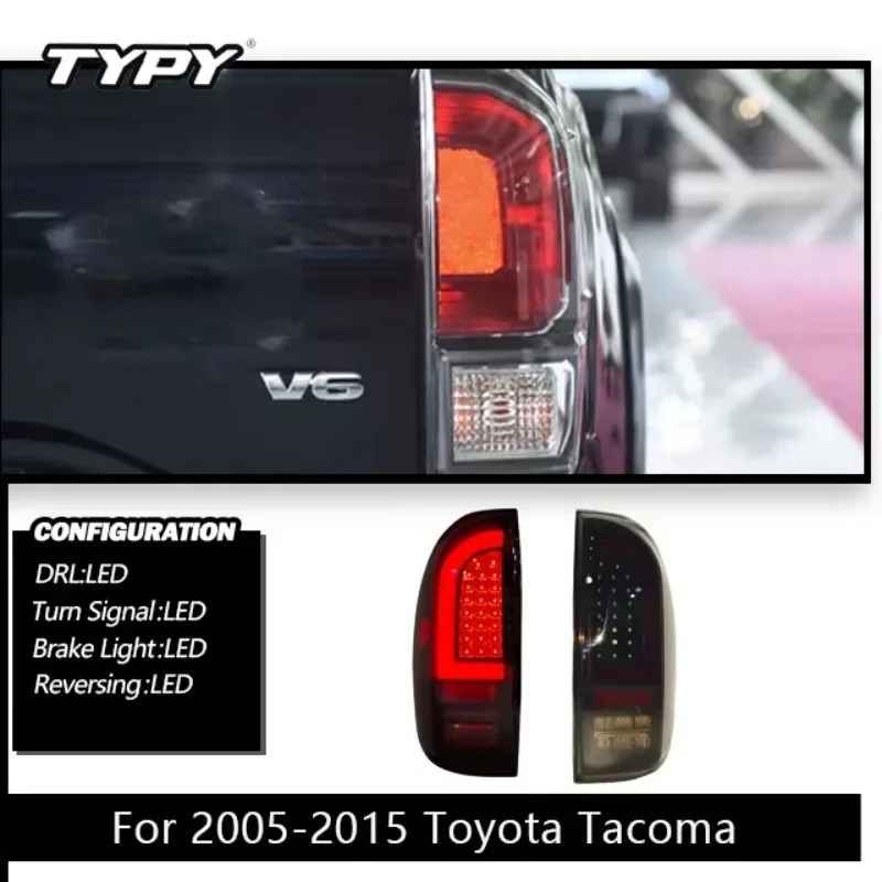 

TYPY Car Turn signal Tail Lamp LED Fit For Toyota Tacoma 2005-2015 Automobile Rear Lamps Brake LED Taillights Car Accessories