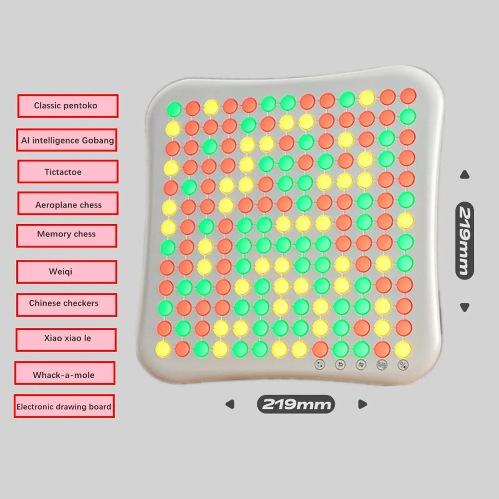 Educational Board Game Electronic Drawing Board Portable Intelligent Gomoku