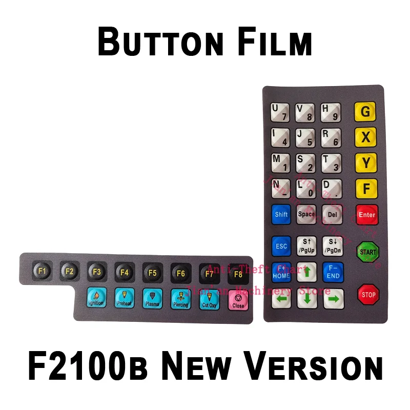 最新の英語版ボタンフィルムf2100bf2300b SF-2100C,CNCコントローラーディスプレイ制御システム