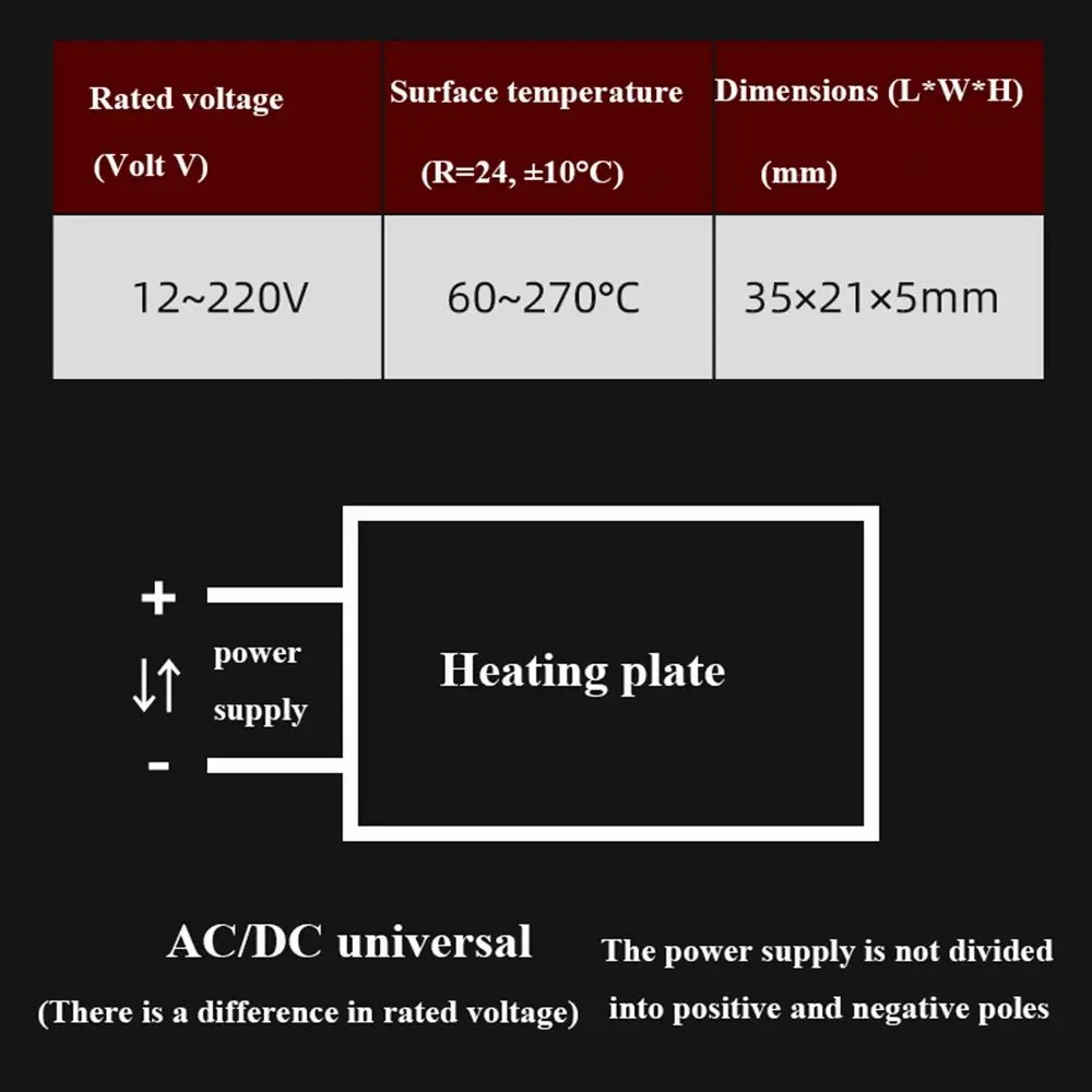 High Quality Poultry Incubator 12/24/36/48/110/220V Heating Element Hair Dryer Accessories Curlers Heater Celsius PTC Heaters