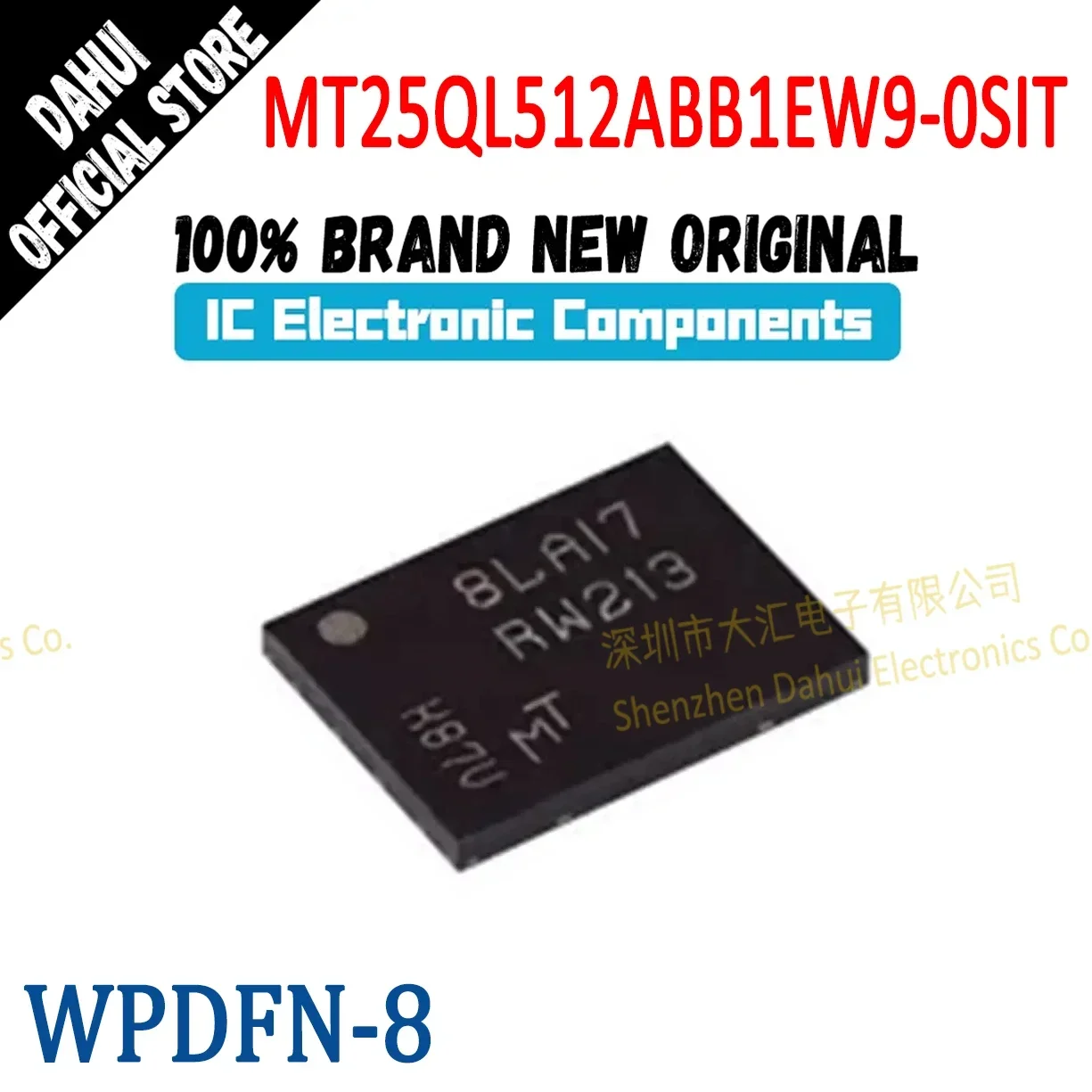 

(1Piece) 100% New Original MT25QL512ABB1EW9-0SIT silk-screen RW213 WPDFN-8 memory chip iC