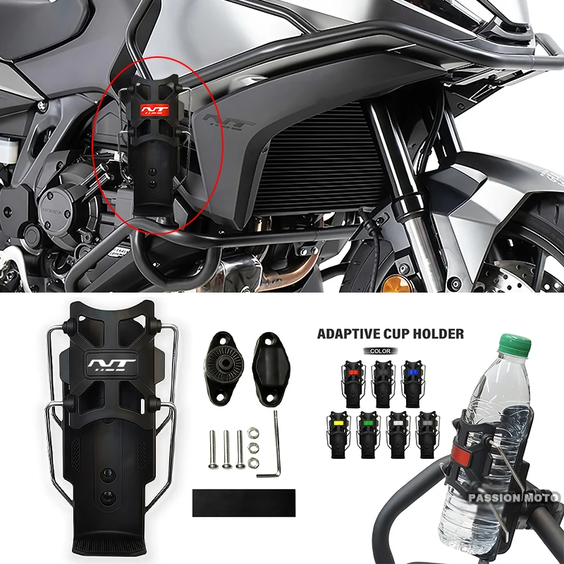 2026 Neuer Verstellbarer Lenker-Flaschenhalter Universeller Fahrrad- und Motorrad-Getränkehalter für Honda NT1100 NT 1100 DCT 2021-2024 2025