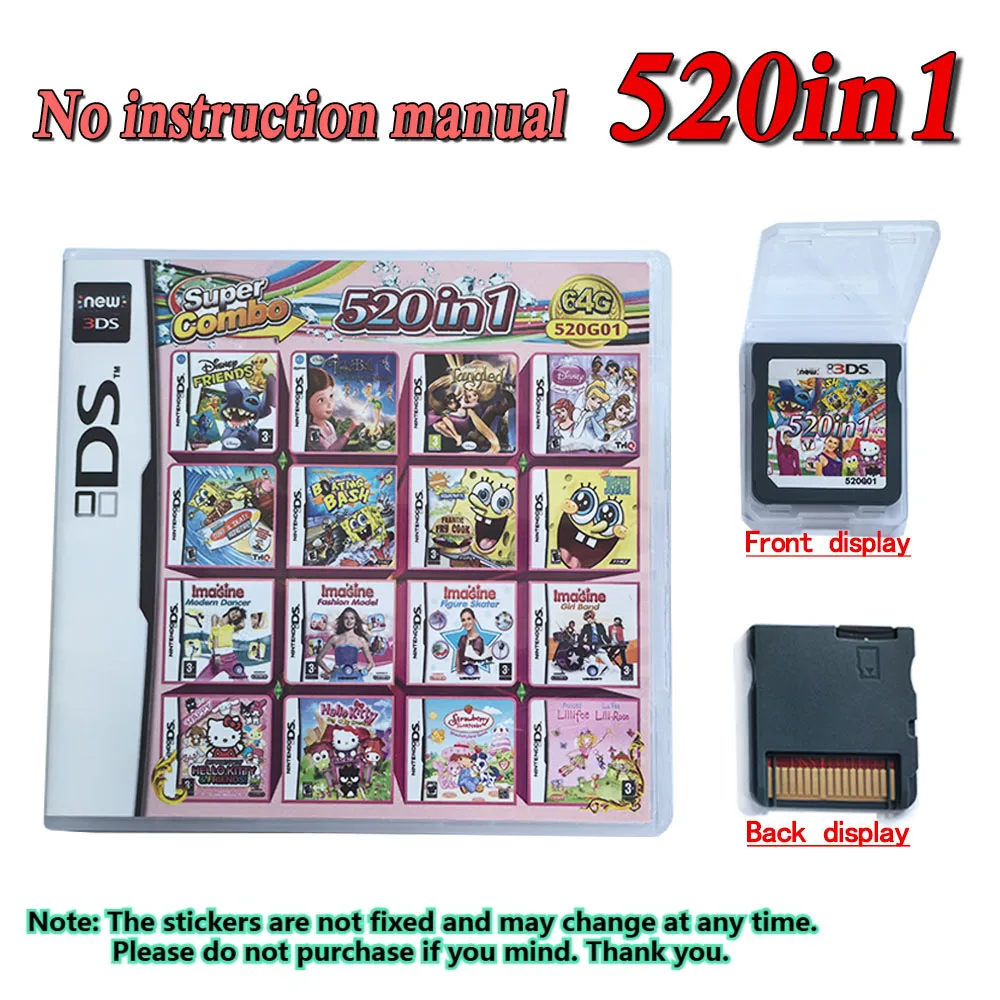 208 4300 in 1 MULTI CART Super Combo Video Games Cartridge Card