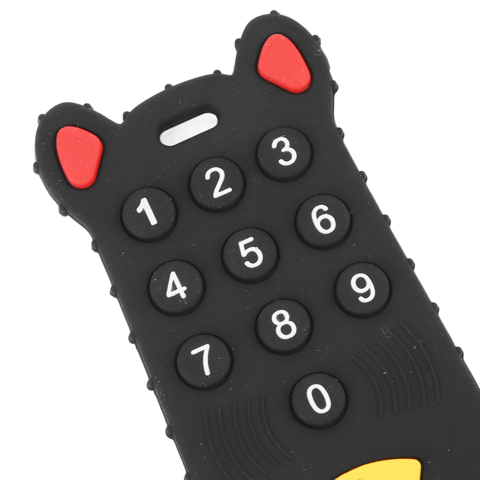 Mordedor para dentición de bebé, juguete para masticar con Control remoto, de silicona, suave, para moler dientes, dibujos animados, para niños pequeños y niñas