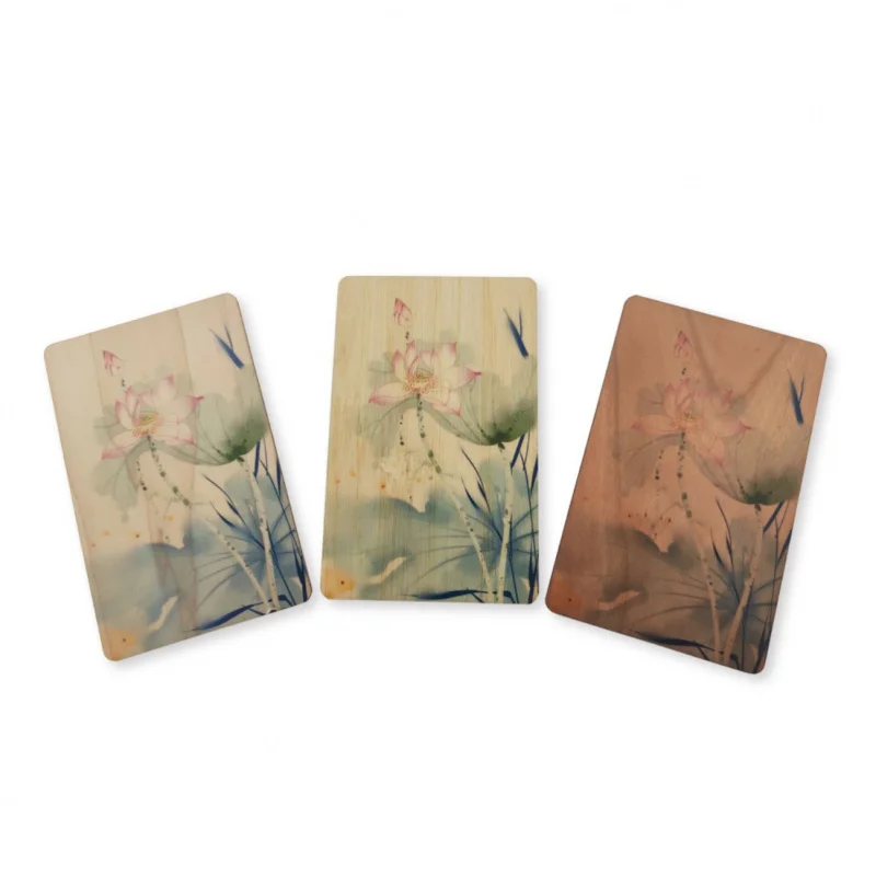 Customized. Basswood Card RFID Chip Hotel Door Card NFC Access Card Wooden Door Card Membership Card Color Card