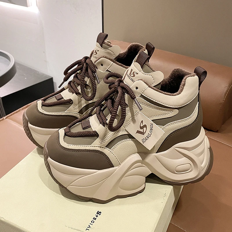 

Inner Heightening Dad Shoes Women's Colored Matsuke Shoes 2023 Autumn/Winter New Thick Sole Sports and Casual Shoes