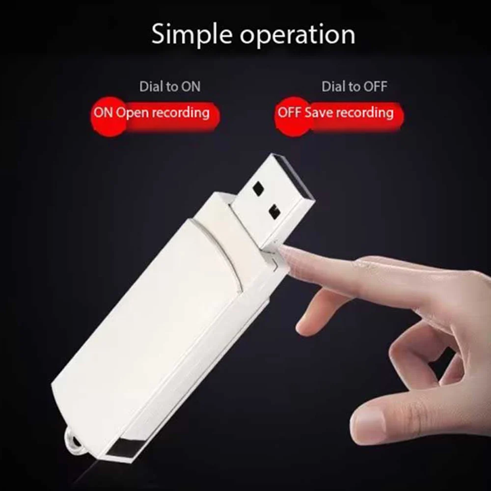 1080P Mini USB Digital Recorder Pen Audio Surveillance Wireless Office Home Voice Recording Tool Cell Phone Connect Long Lasting