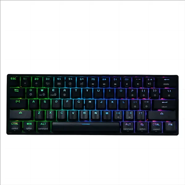 

Top Quality New design EPOMAKER AK61 ABS 61 Keys Hot-Swap Programmable Keyboard mechanical keyboard rgb gaming cute keyboard