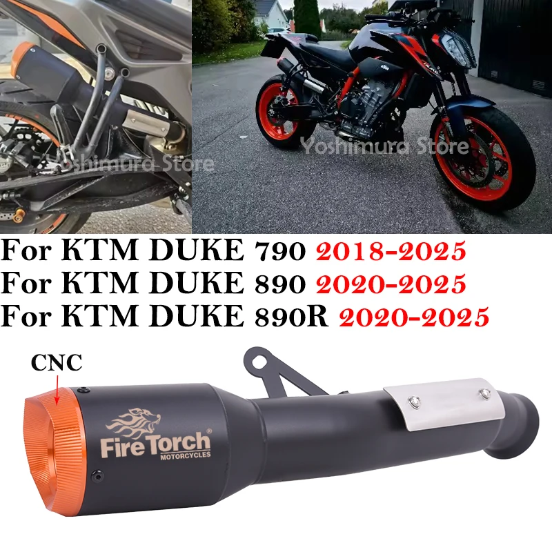 

Мотоциклетные выхлопные системы побега, надеваемые для KTM DUKE 790 890 890R KTM790 KTM890 2018-2025Link, труба с ЧПУ без глушителя DB Killer