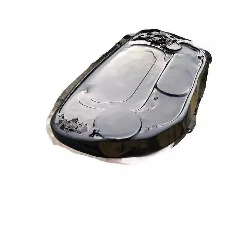 

Natural stone material tea tray High mountains and flowing water tea table Office household tea sea ribbon pattern drainage