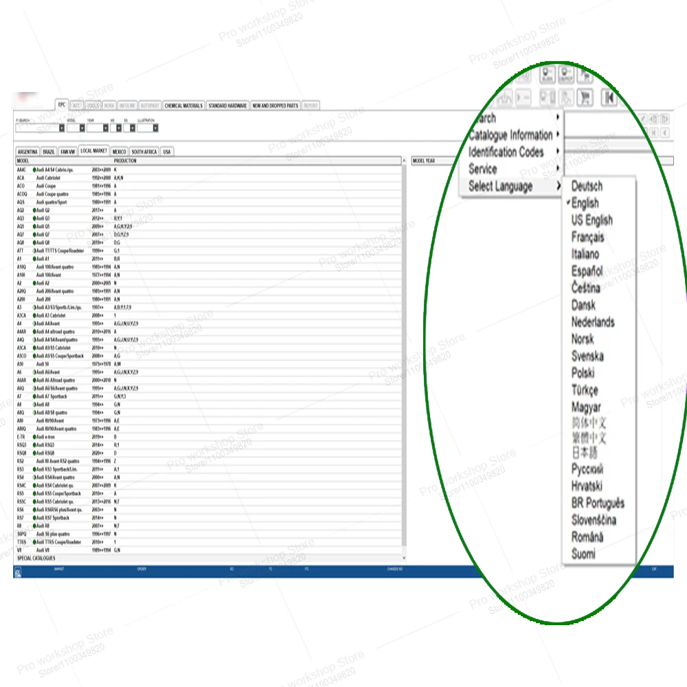 ETKA 8.3 Repair software Diagnostic tools etka V8.3 Group Vehicles Electronic Parts Catalog Car tool Tuning for A-udi for V-W