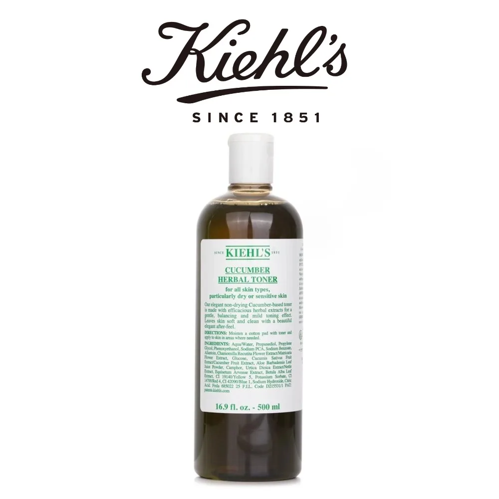 

Травяной безспиртовый тоник Kiehl's Cucumber, 500 мл, для типов сухой и чувствительной кожи, Feeling Fresh, оригинальный уход за кожей