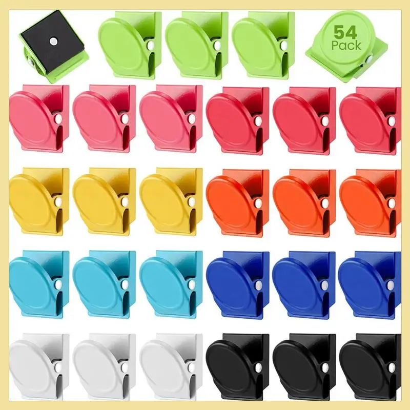 TTKK-54 Buah Klip Magnetik Tugas Berat Logam Klip Magnet Papan Tulis Klip Magnet Loker untuk Kulkas