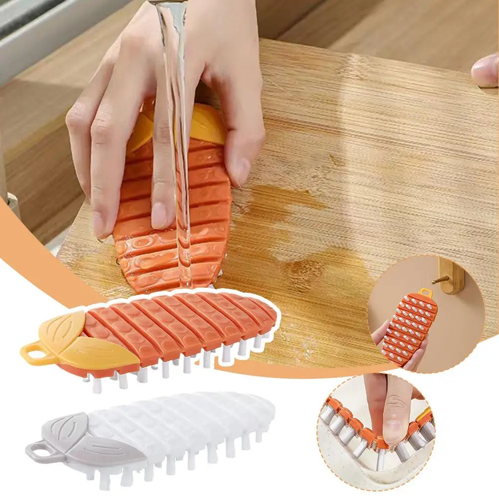 Fruit Vegetable Cleaning Brush Potato Carrots Salad New Kitchen Cleaning Fruit Brushes Antibacterial Tools Cleaner Accessoi O3B4