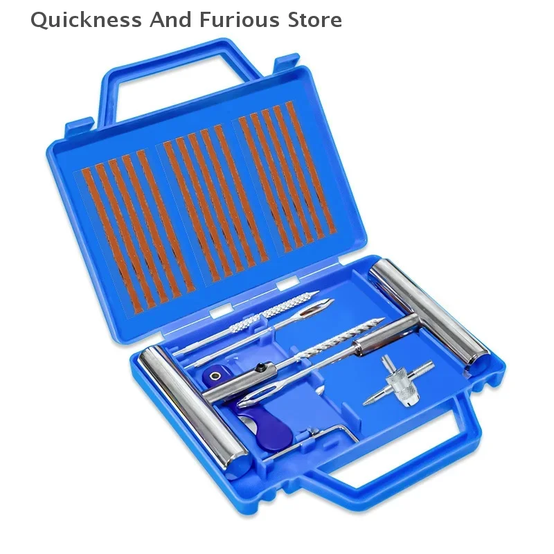 Car Tire Repair Tool Set Car Repair Toolbox 23 Piece Set Motorcycle Tire Quick Repair Emergency Kit Portable Handheld