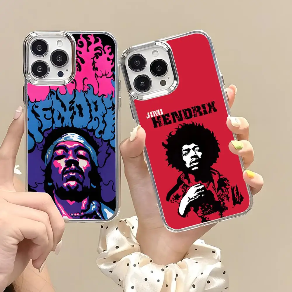 Singer J-Jimi Hendrix Phone Case For IPhone 17 Air 16 15 14 13 12 11 Pro Pro Max Plus Transparent Soft Cover