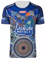 2025 Canterbury Bulldogs Nrl Classic Aboriginal Jersey Summer New 3d Printed Crew Neck Top Adult_children