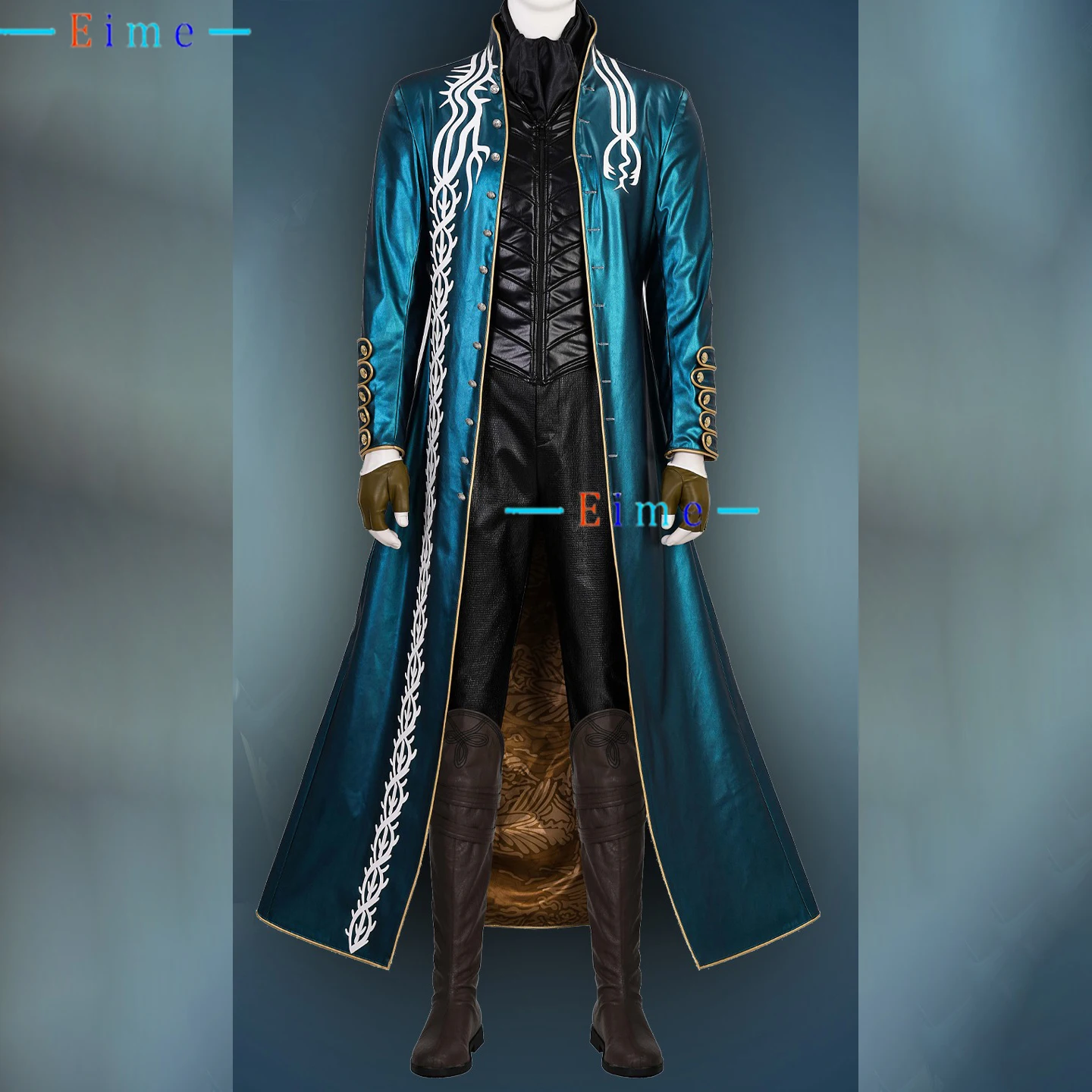 

Vergil Cosplay Costume DMC Cosplay Suit Fancy Party Clothing Halloween Carnival Uniforms Custom Made