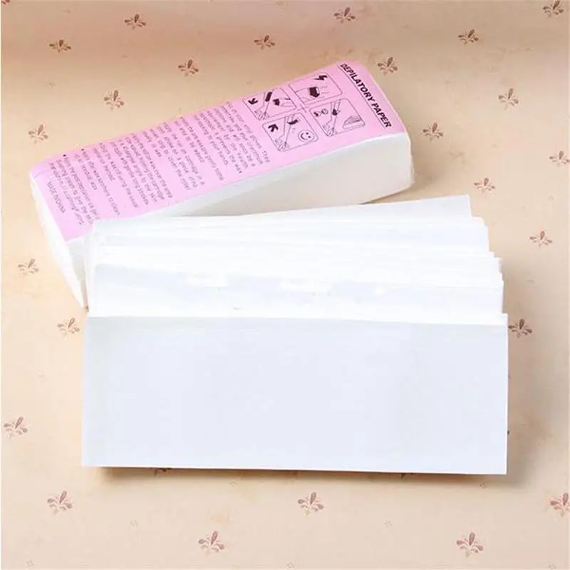 Wax Strip Paper Nonwoven Facial and Body Hair Removal Waxing Sheets for Sensitive Skin Care Routine